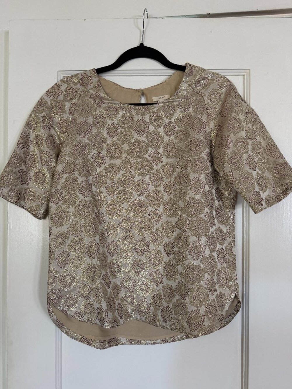 J..Crew Vintage Brocade Shirt, sz 4